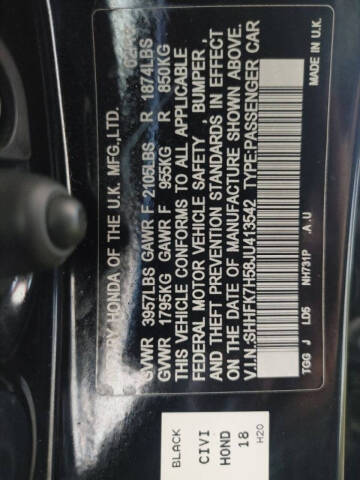 2018 Honda Civic EX