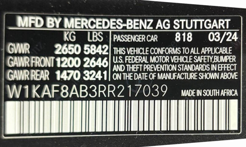 2024 Mercedes-Benz C-Class AMG C 63 S E Performance