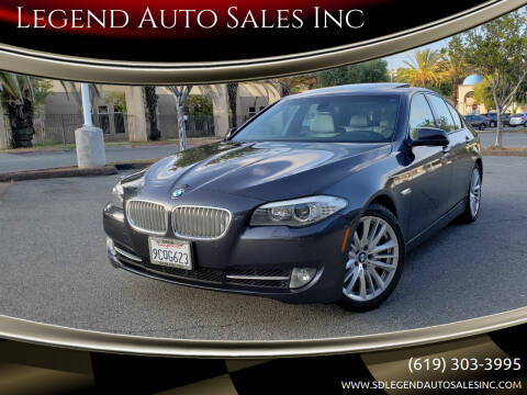 2011 BMW 5 Series for sale at Legend Auto Sales Inc in Lemon Grove CA