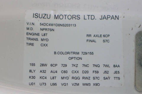 2022 Isuzu NPR