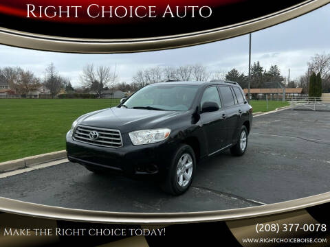 2010 Toyota Highlander for sale at Right Choice Auto in Boise ID