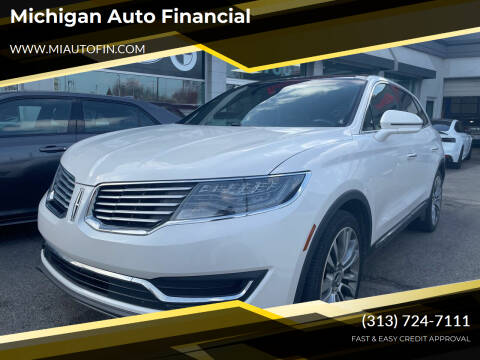 2018 Lincoln MKX for sale at Michigan Auto Financial in Dearborn MI