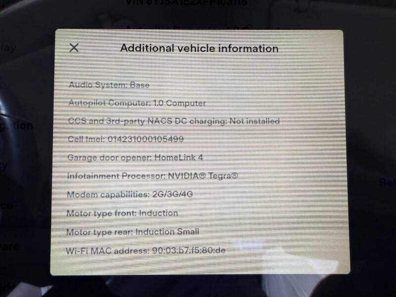 2015 Tesla Model S 70D