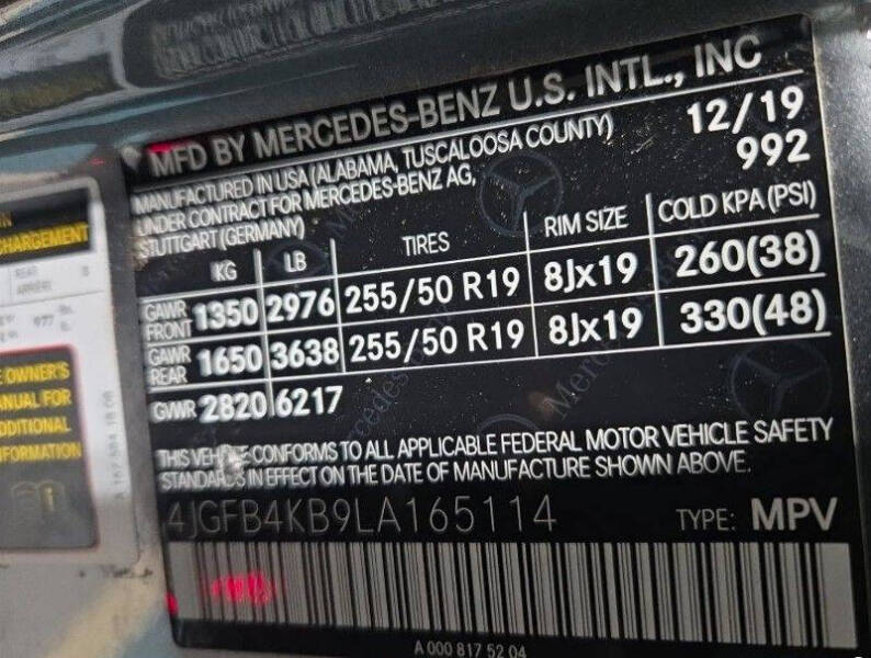 2020 Mercedes-Benz GLE GLE 350 4MATIC