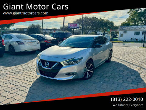 2018 Nissan Maxima for sale at Giant Motor Cars in Tampa FL