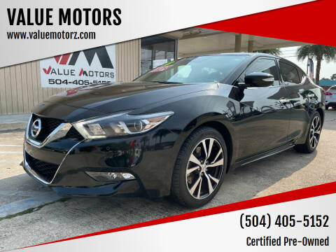 2018 Nissan Maxima for sale at VALUE MOTORS in Kenner LA
