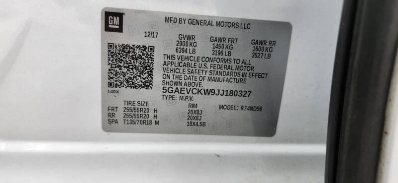 2018 Buick Enclave Avenir