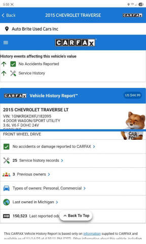 2015 Chevrolet Traverse LT
