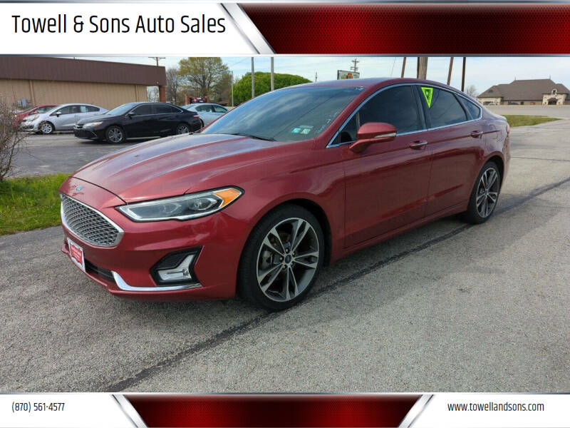 2019 Ford Fusion for sale at Towell & Sons Auto Sales in Manila AR