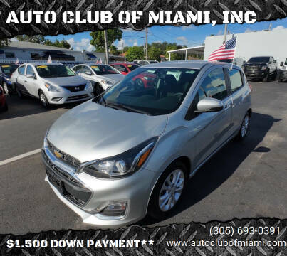 2020 Chevrolet Spark for sale at AUTO CLUB OF MIAMI, INC in Miami FL