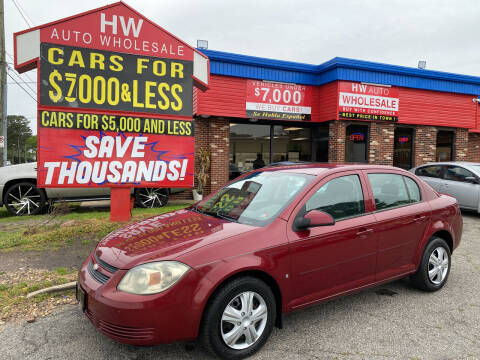 2009 Chevrolet Cobalt for sale at HW Auto Wholesale in Norfolk VA