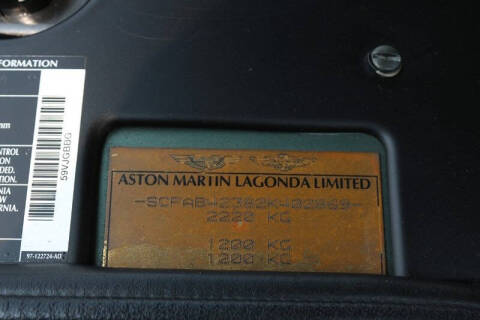 2002 Aston Martin DB7 Vantage Volante