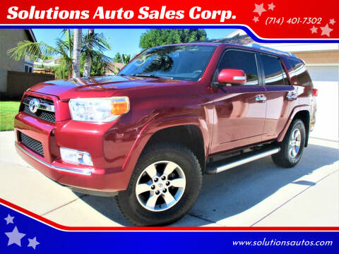 2013 Toyota 4Runner for sale at Solutions Auto Sales Corp. in Orange CA