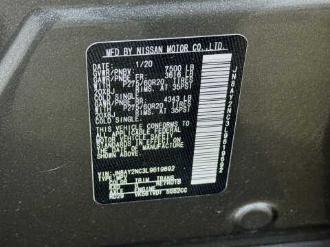 2020 Nissan Armada SL