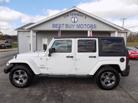 2016 Jeep Wrangler Unlimited for sale at Tim Newman's Best Buy Motors in Hillsboro OH