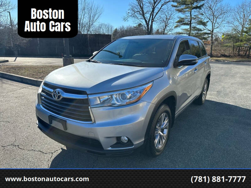 2015 Toyota Highlander for sale at Boston Auto Cars in Dedham MA