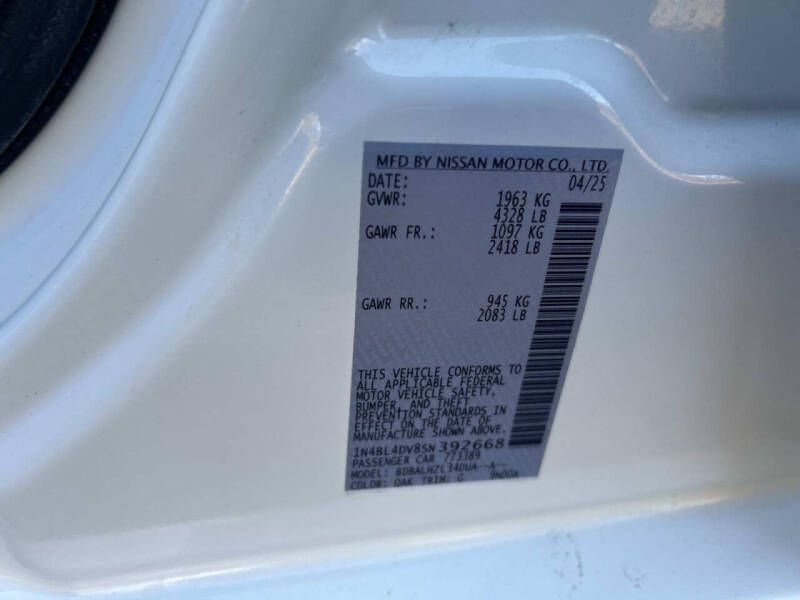 2025 Nissan Altima 2.5 SV