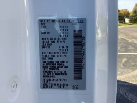 2020 Nissan NV200 SV