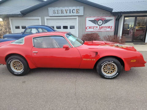 1978 Pontiac Trans Am for sale at CRUZ'N CLASSICS LLC - Classics in Spirit Lake IA
