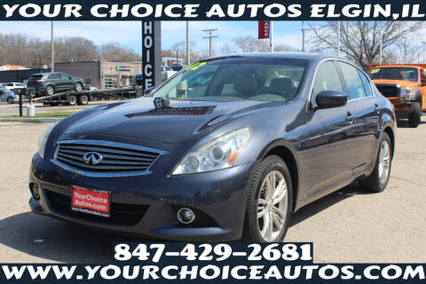 2012 Infiniti G37 Sedan for sale at Your Choice Autos - Elgin in Elgin IL