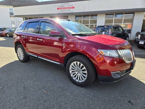 2013 Lincoln MKX for sale at Landes Family Auto Sales in Attleboro MA