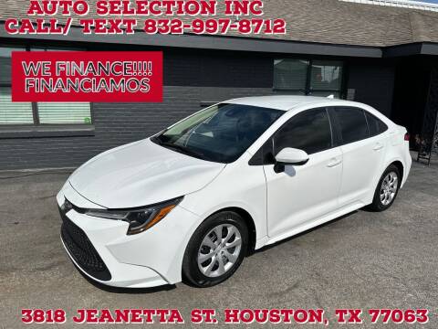 2020 Toyota Corolla for sale at Auto Selection Inc. in Houston TX