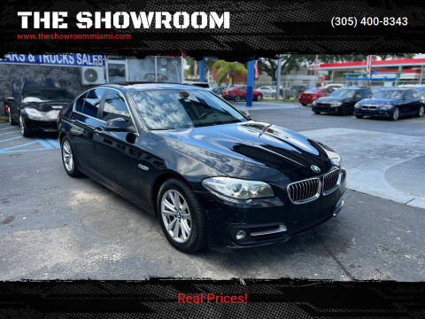 2015 BMW 5 Series for sale at THE SHOWROOM in Miami FL