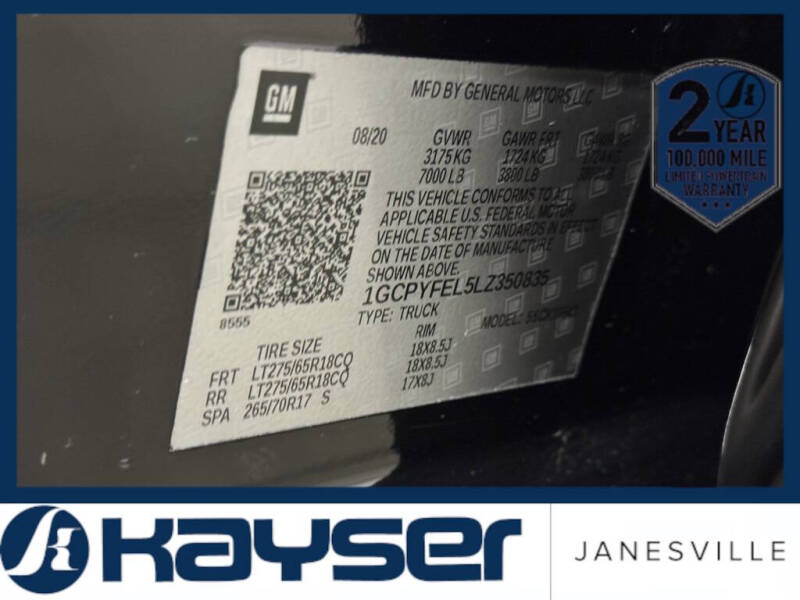 2020 Chevrolet Silverado 1500