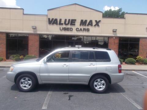 2007 Toyota Highlander for sale at ValueMax Used Cars in Greenville NC