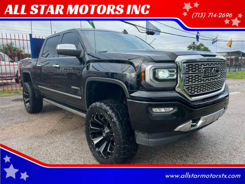 2018 GMC Sierra 1500 for sale at ALL STAR MOTORS INC in Houston TX