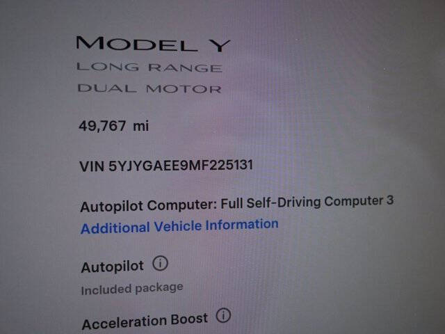 2021 Tesla Model Y Long Range