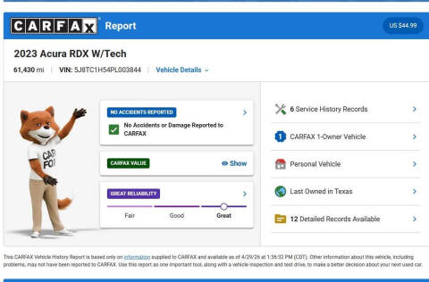 2023 Acura RDX w/Tech