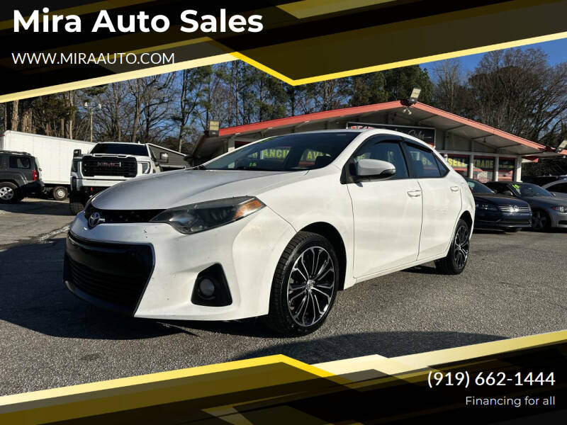 2015 Toyota Corolla for sale at Mira Auto Sales in Raleigh NC