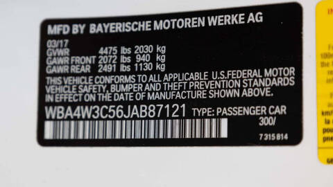 2018 BMW 4 Series 430i