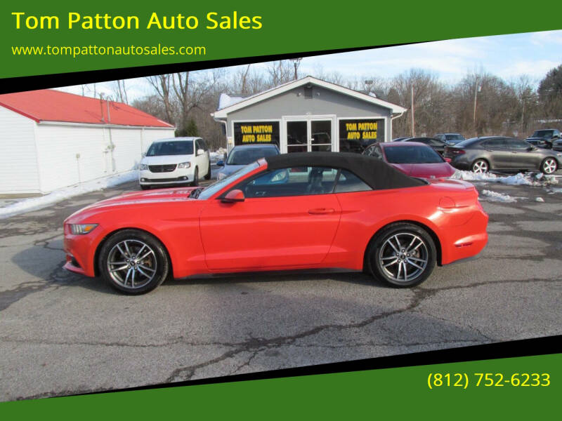 2015 Ford Mustang for sale at Tom Patton Auto Sales in Scottsburg IN