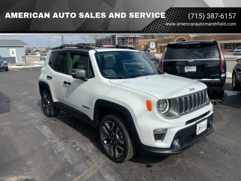 2020 Jeep Renegade for sale at AMERICAN AUTO SALES AND SERVICE in Marshfield WI
