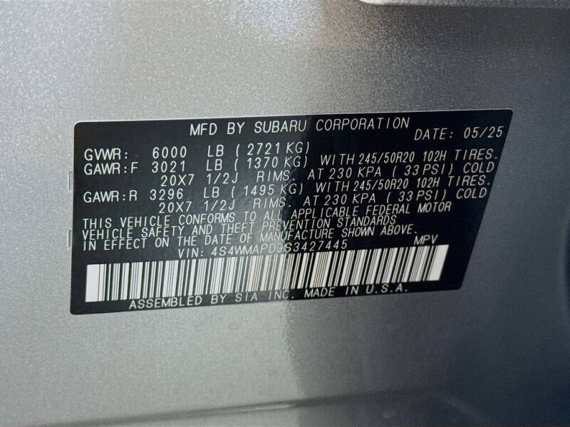 2025 Subaru Ascent Limited 7-Passenger