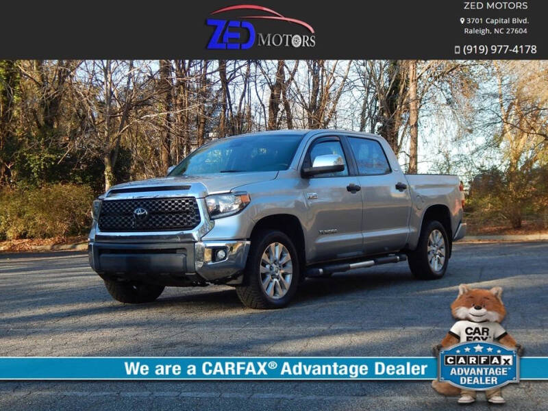 2020 Toyota Tundra for sale at Zed Motors in Raleigh NC