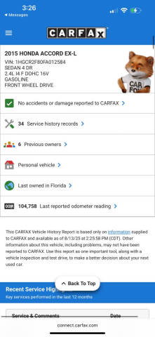 2015 Honda Accord EX-L w/Navi