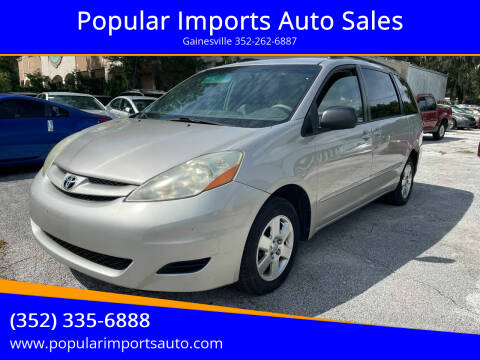 2006 Toyota Sienna for sale at Popular Imports Auto Sales in Gainesville FL