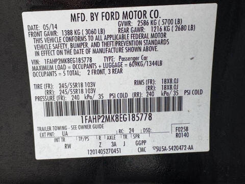 2014 Ford Taurus Police Interceptor