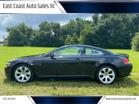 2005 BMW 6 Series for sale at East Coast Auto Sales llc in Virginia Beach VA