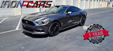 2015 Ford Mustang for sale at IRON CARS in Hollywood FL