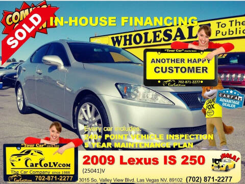 2009 Lexus IS 250 for sale at The Car Company - Buy Here Pay Here in Las Vegas NV