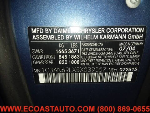 2005 Chrysler Crossfire Limited