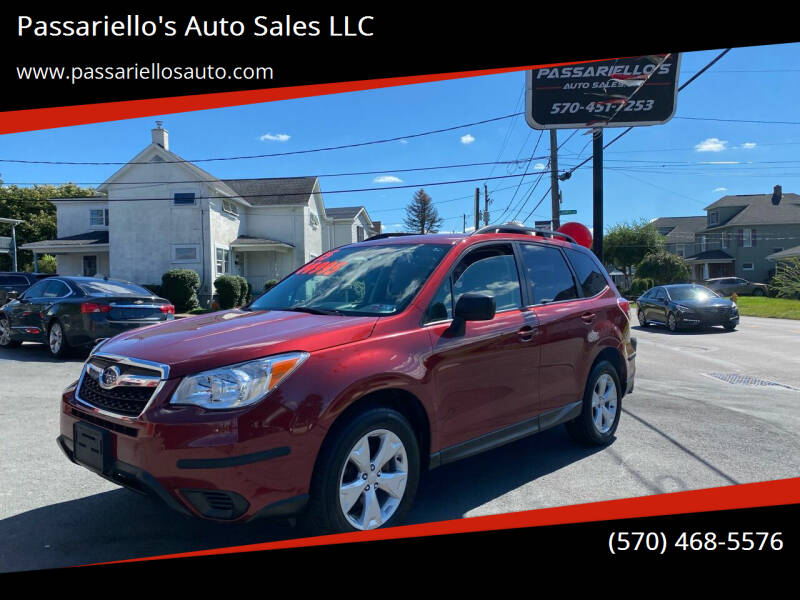 2015 Subaru Forester for sale at Passariello's Auto Sales LLC in Old Forge PA