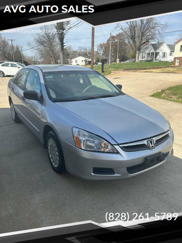 2007 Honda Accord for sale at AVG AUTO SALES in Hickory NC