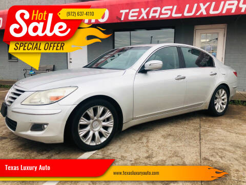 2009 Hyundai Genesis for sale at Texas Luxury Auto in Cedar Hill TX