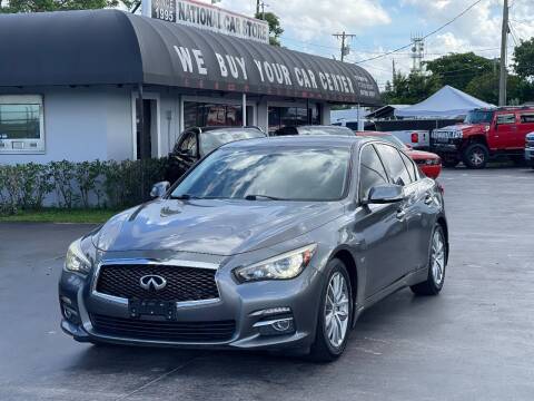 2016 Infiniti Q50 for sale at National Car Store in West Palm Beach FL