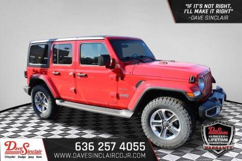 2018 Jeep Wrangler Unlimited for sale at Dave Sinclair Chrysler Dodge Jeep Ram in Pacific MO